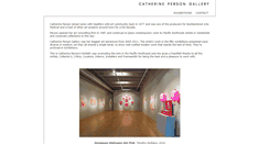 Desktop Screenshot of catherinepersongallery.com